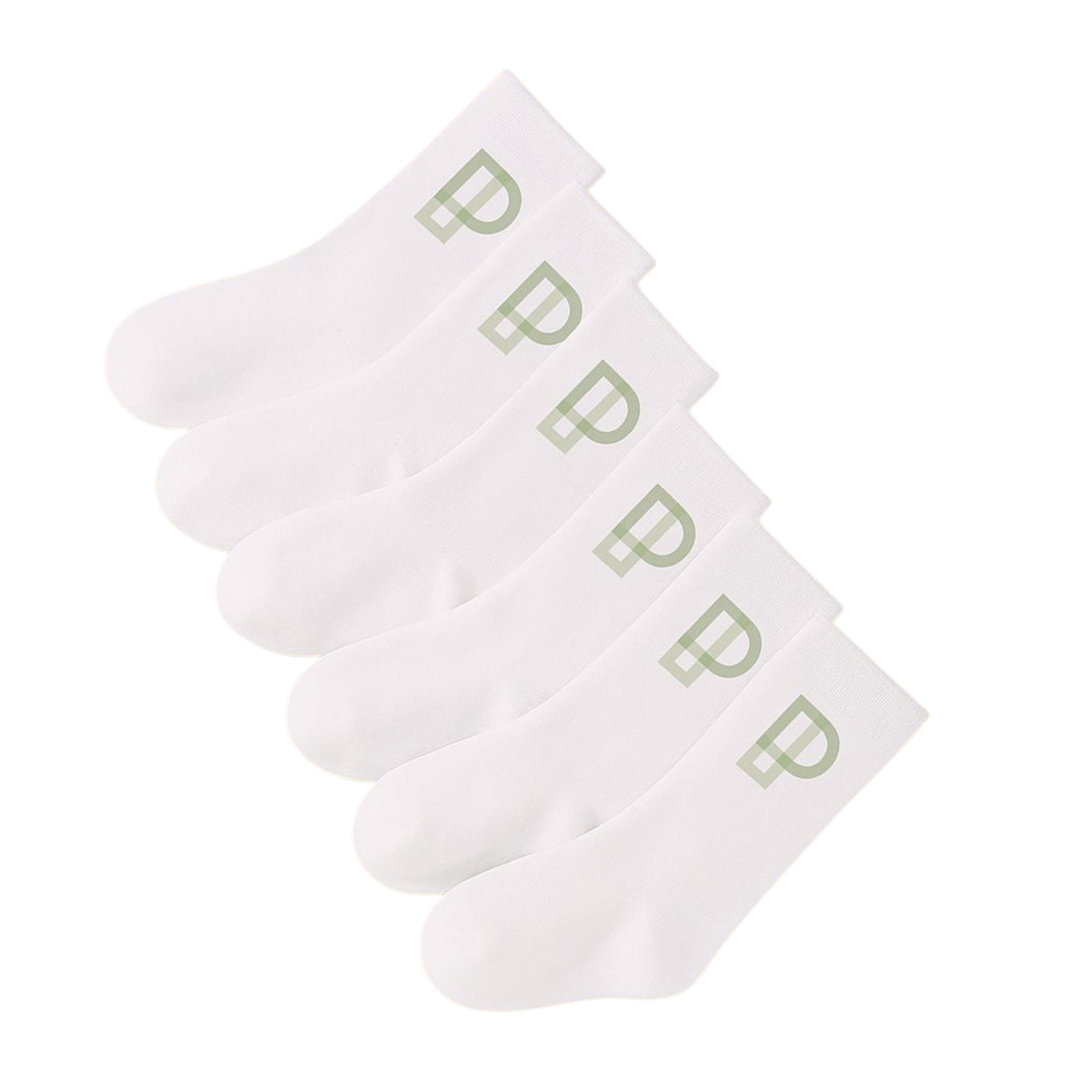 6 Pairs of Children's Solid Color Comfortable Breathable Long Socks